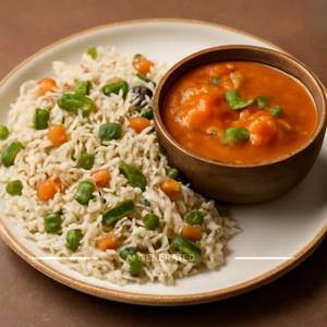Veg Pulao With Gravy