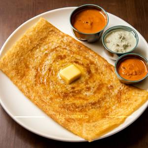 Rava Butter Plain Dosa
