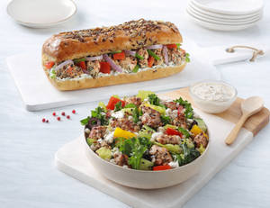 [72g Protein] Roast Chicken Salad + Chicken Tik...