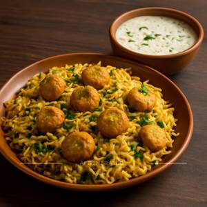 Rajasthani Gatta Pulao & Raita - A Traditional Delicacy