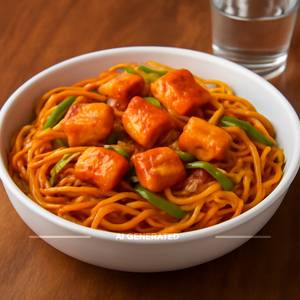 Paneer Schezwan noodles