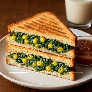 Corn Spinach Sandwich