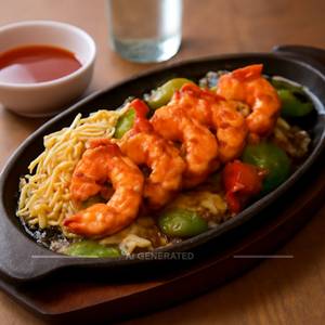 Prawns Shashlik Sizzler