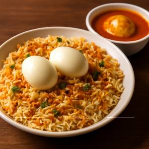 Egg Biryani [ 2 Eggs ]