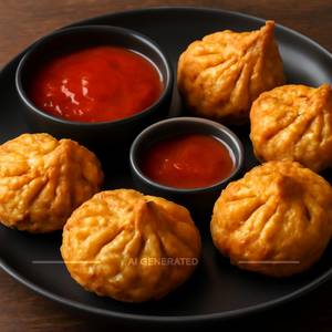 Mix Veg Fried Momos (6 Pieces)
