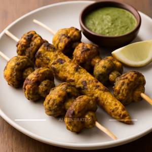 Baby Corn Mushroom Tikka