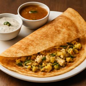Paneer Capsicum Cheese Dosa
