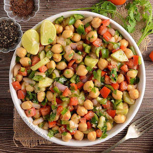 Boiled Chickpea Salad