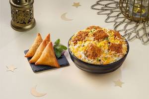 Chicken Biryani Bowl & Chicken Patti Samosa Iftari Combo