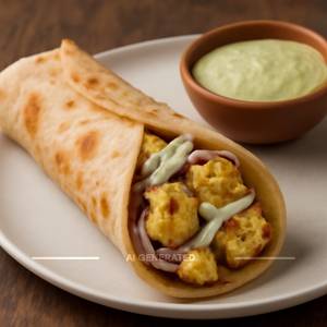 Malai Paneer Tikka Roll