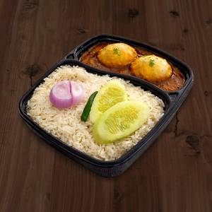 Bengali Style Egg Curry Rice Combo