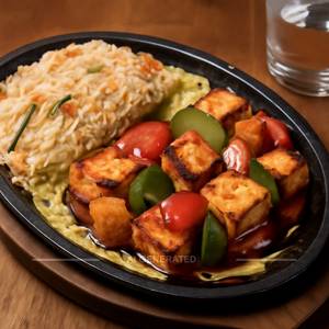 Paneer Shashlik Sizzler