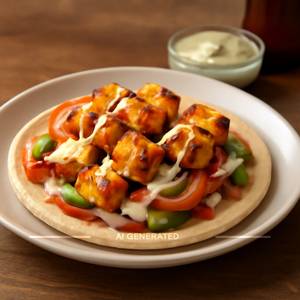 Open Paneer Shawarma