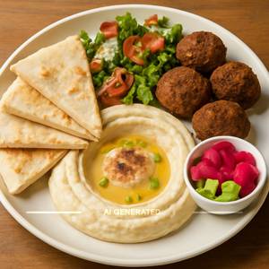 Hummus Pita Platter
