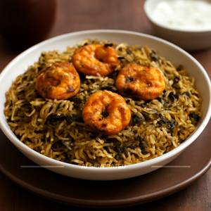 Gongura Prawn Biryani