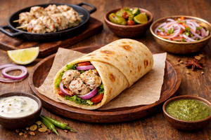Tandoori Afghani Chaap Kathi Roll