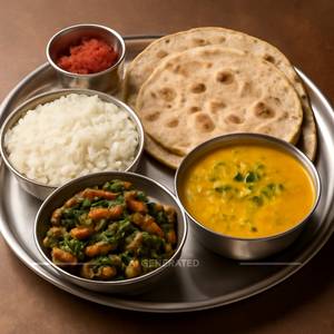 Bhindi Masala Thali