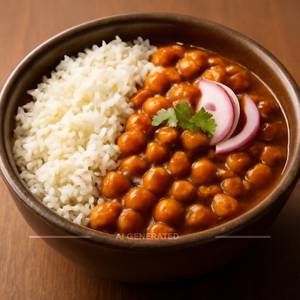 Punjabi Chole Rice Bowl