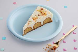 Gulab Jamun Cheesecake Slice.