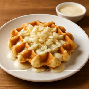 Belgium White Chocolate Waffle