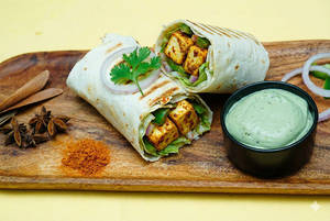 Low Fat Paneer Tikka Wrap