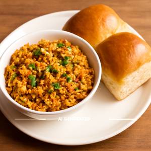 Anda Bhurji With 2 Pav