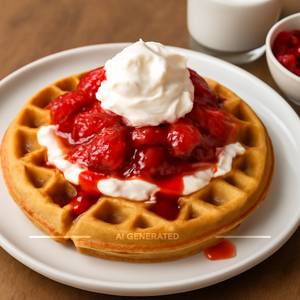 Strawberry Cream Cheese Waffle