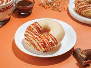 Nutty Caramel Doughnut
