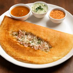 Cheese Onion Plain Dosa