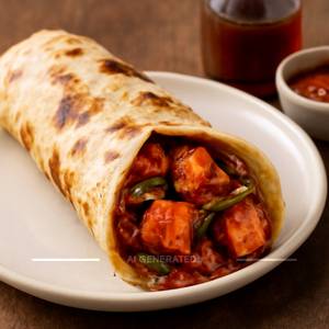 Chilly Paneer Roll