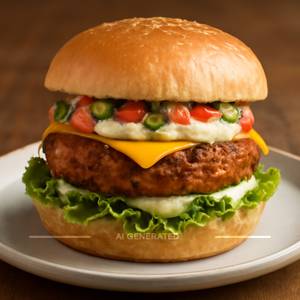 Veg Tandoori burger