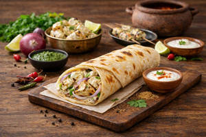 Tandoori Malai Chaap Kathi Roll
