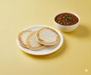 Appam With Kadala Curry [ 3 Pieces ]