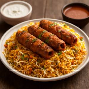 Chicken Kabab Biryani