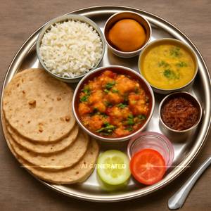 Kadhai Paneer Thali