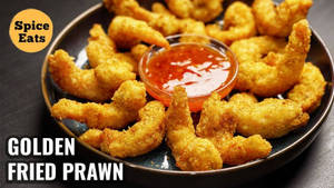 Golden Fried Prawns