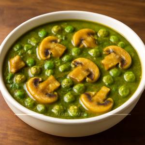Mushroom Green Peas Masala