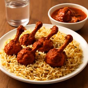 Chicken Lollipop Fry Piece Biryani [ 5 Pcs ]