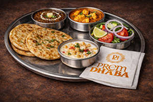 Aloo Paratha Thali