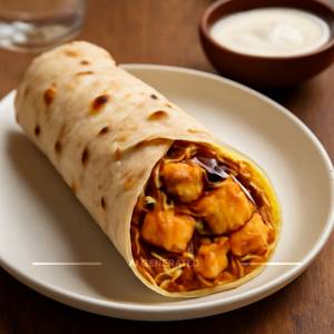 Special Paneer Rumali Roti Shawarma