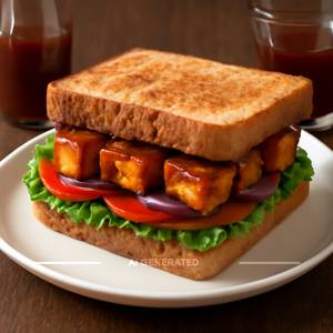 Barbeque Paneer Sandwich