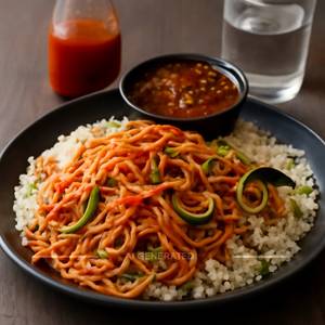 Veg Triple Schezwan Noodles