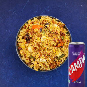 Hyderabadi Paneer Biryani + Drink Combo