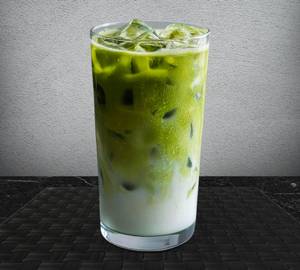 Iced matcha latte