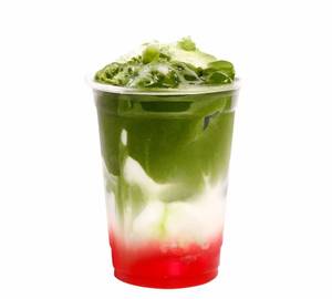 Watermelon matcha cold