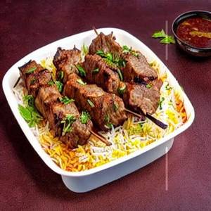 Beef veal kebab biryani [imported beef]