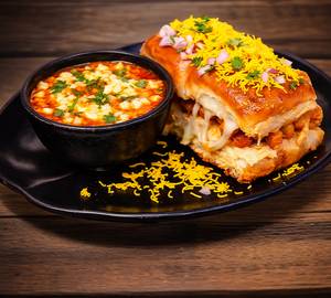 Jain Cheese Pavbhaji
