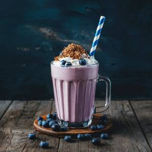 Blueberry milkshake
