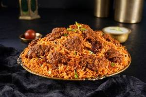 Hyderabadi Dum Gosht Biryani (Dum Mutton Biryani, Boneless)(Spicy)