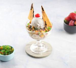 Fruit Salad with Ice Cream